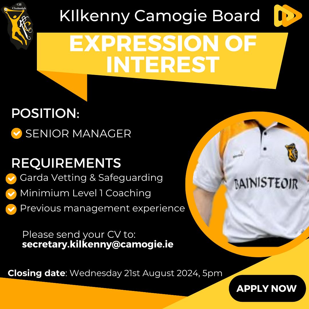 Kilkenny Camogie Board Expression of Interest